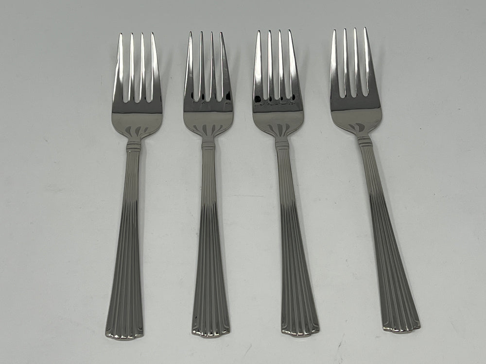 Reed & Barton Highbridge Set of 4 Salad Forks 18/10 Stainless 7 1/8